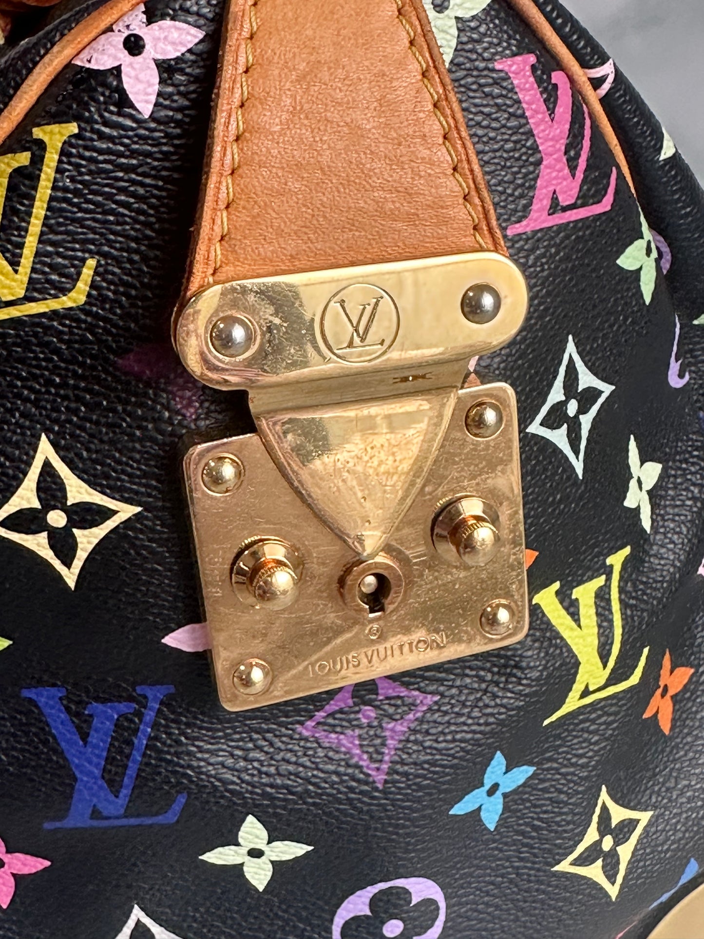 LV Black Murakami Speedy 30